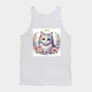 Pretty Kitten . Tank Top